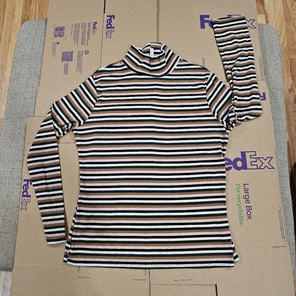 Striped Turtleneck